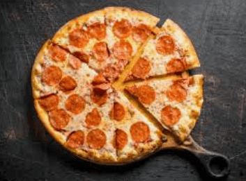 calories in a slice of pizza