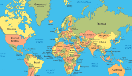 Labeled:V-Xzjijklp4= Map of the World